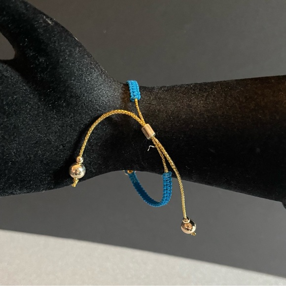 Blue Friendship Bling Skull Extendable Bracelet - Picture 4 of 9